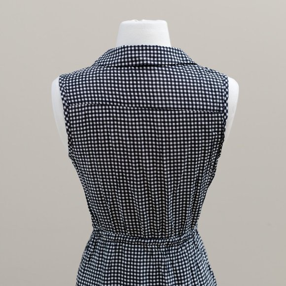 Anthropologie TYLHO Rayon Dress in Gingham Checkered Print XS - Picture 10 of 14